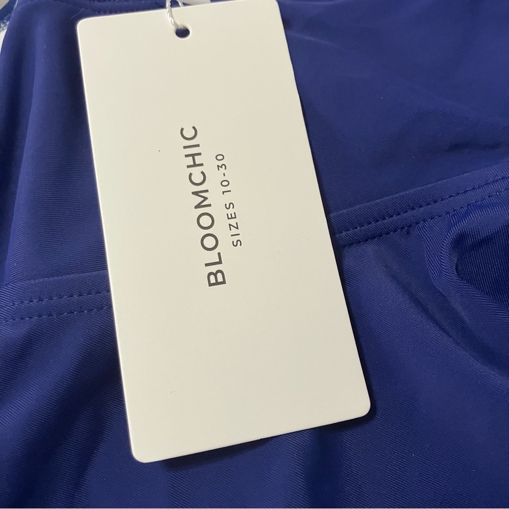 BLOOMCHIC NWT Striped Tankini Swim Top 14/16 - Picture 4 of 13